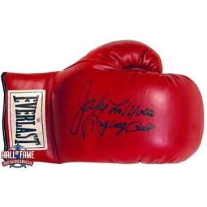  Jake Lamotta Signed Everlast Boxing Glove With Raging Bull 