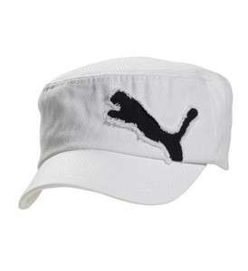 NUEVO Gorra de golf PUMA Clairmont/sombrero militares WHITE/BLACK