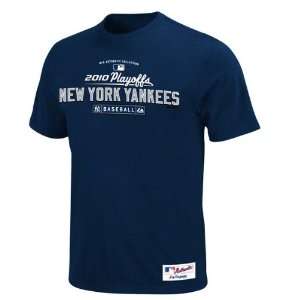  New York Yankees Authentic Collection 2010 Playoffs Navy T 