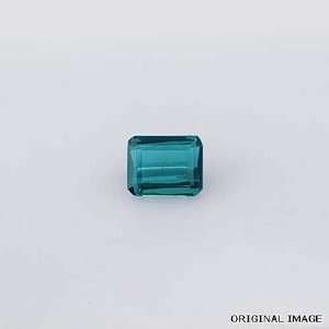    Tourmaline Blue Facet Emerald 0.81CT Natural Gemstone Jewelry