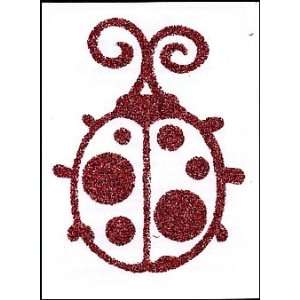  Glitter Red Lady Bug Temporaray Tattoo Toys & Games