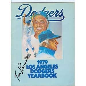   1979 L.A. Dodgers Yearbook Autographed Tom Lasorda