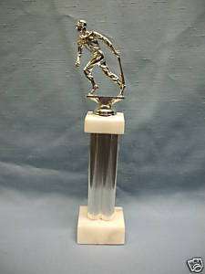 cast metal baseball trophy silver alum trophy award  