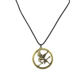 The Hunger Games Necklace Pendant Necklace On Leather Cord Brooch 