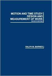   of Work, (0471059056), Ralph M. Barnes, Textbooks   