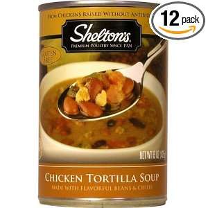Sheltons Chicken Tortilla Soup, 15 Ounce Cans (Pack of 12)  