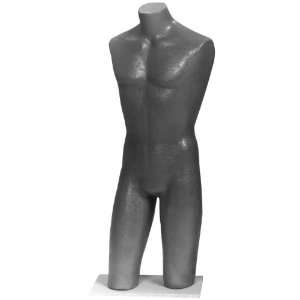 Torso Form w/ Matching Painted Wooden Snap on Base (Black)  