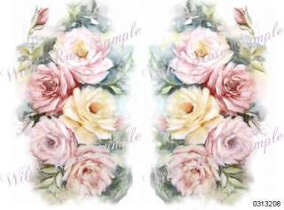 XL SHaBbY HP WaTerCoLoR FLoRaL SWaG DeCALs ~FuRN SiZe~  