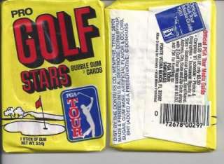 1981 DONRUSS PRO GOLF STARS UNOPENED CARD PACK FROM BOX  