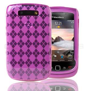 PINK TPU GEL SKIN CASE COVER FOR BLACKBERRY TORCH 9800  