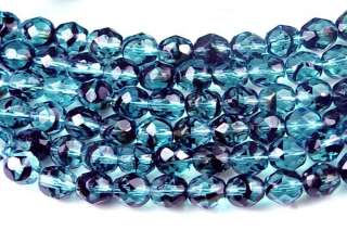 quantity 25 beads material czech glass teal tortoise 2 tone size 8mm 