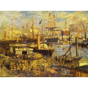  oil paintings   Claude Monet   24 x 18 inches   The Grand Dock at Le 