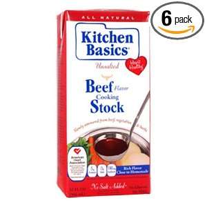 Kitchen Basics Unsalted Beef Stock Grocery & Gourmet Food