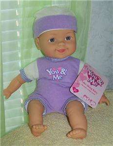 You & Me Take Along Baby 12 Girl Baby Doll Purple  