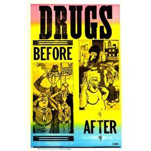  Drugs Before & After 14x22 Vintage Style Poster 