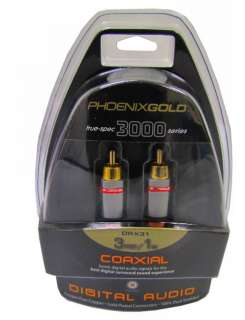 NEW PHOENIX GOLD PG3000 Coaxial Digital Audio Cable 3Ft  