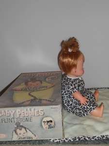 Vintage Baby Pebbles Flintstones FS  14 Ideal in Box  