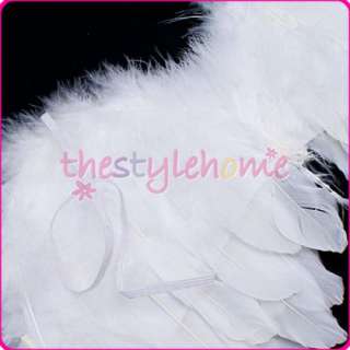 Baby Infant Newborn Feather Angel Wings & Halo props  