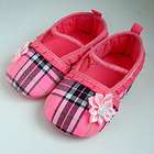 Baby Girls shoes Pink Checked Mary Jane Soft sole Infanta Toddler 