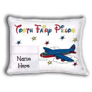 Tooth Fairy Pillow (Self contained Pillow)   Airplane