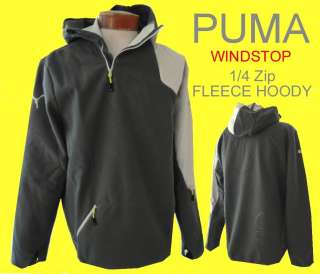   PUMA Weather Protective WINDSTOP FLEECE Half Zip HOODY Top 2XL  