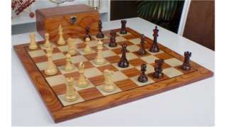 British Staunton Rosewood Chess 4 Set Package w/ Box  