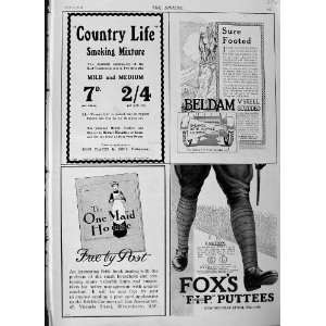  1916 ADVERTISEMENT BELDAM PLAYER TOBACCO FOXS PUTTEES 