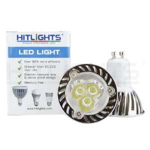  Dimmable High Brightness Cool White GU10 3W LED Spotlight Bulb, 35W 