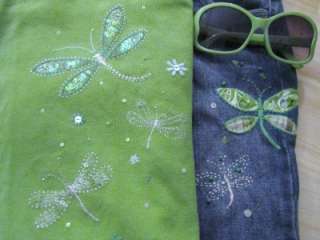Rain forest Gap outfit size 5 5t girls 3 pc lot Dragonfly Set Glasses 