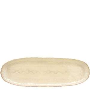  Vietri Bellezza Buttercream Narrow Oval Platter 20.5 In L 