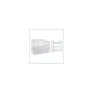    Graco Lauren 4 in 1 Convertible Baby Crib Set in White Baby