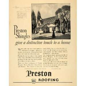  1926 Ad Keystone Preston Shingles Roofing Exterior Home 
