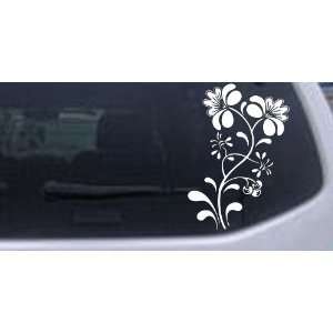      Swirl Leaf Flowers And Vines Car Window Wall Laptop Decal Sticker