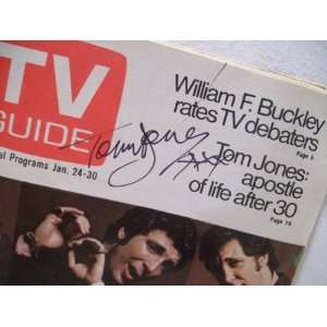  Jones, Tom Tv Guide Signed Autograph Jan 24 1970