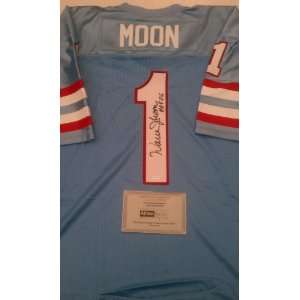  Warren Moon Signed Houston Oilers Signed Authentic Jersey 