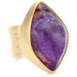  Heather Benjamin Strong and Bright Purple Drusey Ring 