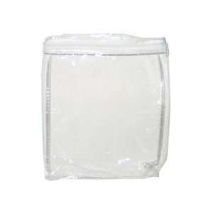 Travel Toiletries & Cosmetic Storage Bag with Zipper Closure in CLEAR 