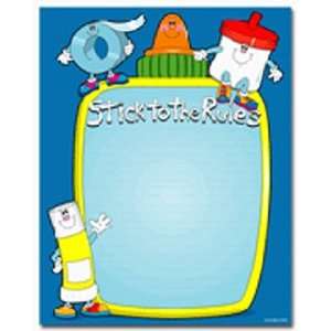  CHART STICK TO THE RULES 22 X 28 Toys & Games