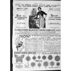  1888 Advertisement Bradford Manufacturing Bensons