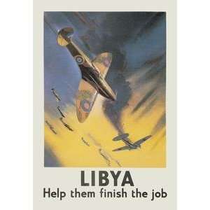  Paper poster printed on 12 x 18 stock. Libya Help them 