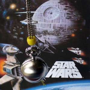 STAR WARS Death Star Necklace pendant charm Planet pocket watch locket 