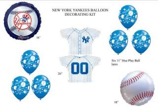 NEW YORK YANKEES baseball balloons birthday party MLB  
