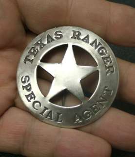 Re created HEAVY DUTY TEXAS RANGER   SPECIAL AGENT Badge  