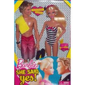 She said Yes Barbie and Ken, new in box  