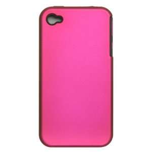 IPHONE 4 PREMIUM BLACK SKIN AND PINK RUBBER CASE
