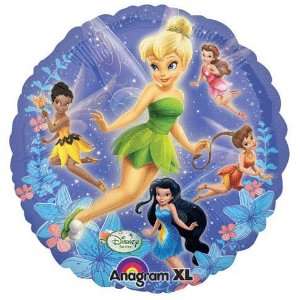  Tinkerbell and Fairy Friends Birthday Party Mylar 18 inch 