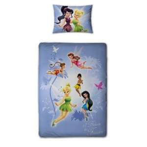 Disney Fairies Tinkerbell Friends Panel Single Bed Duvet Quilt Cover 