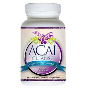  ACAI Cleanse   60 CAPSULES. Colon Cleanse, 4 times MORE 