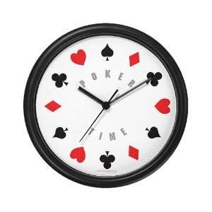  Poker Time suit wall clock Poker Wall Clock by  