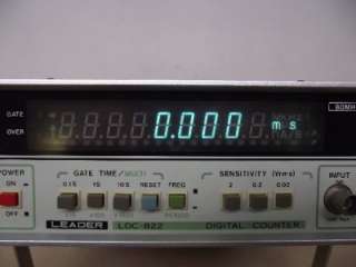 LEADER LDC822 DIGITAL FREQUENCY COUNTER 80MHZ  